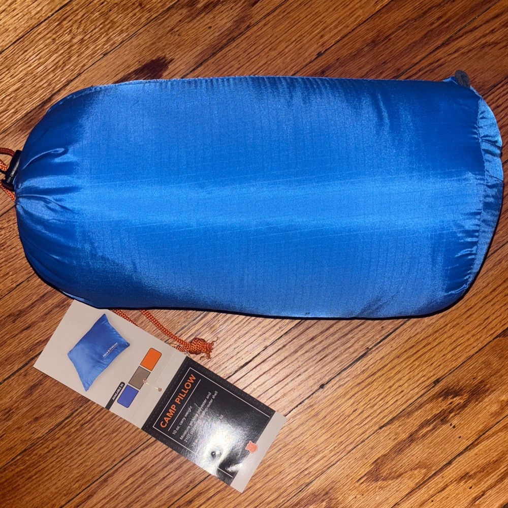 Blue Camping Pillow